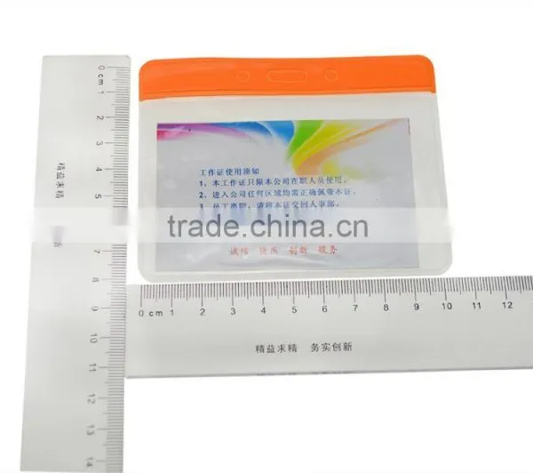 Clear PVC ID Card Working Card Badge Holder photo-3