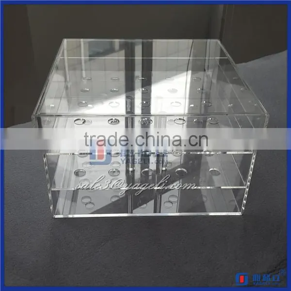 Morden Clear Luxury Acrylic Flowers Box Packaging Box For 25pcs Roses With Custom Logo Quality Choice photo-3