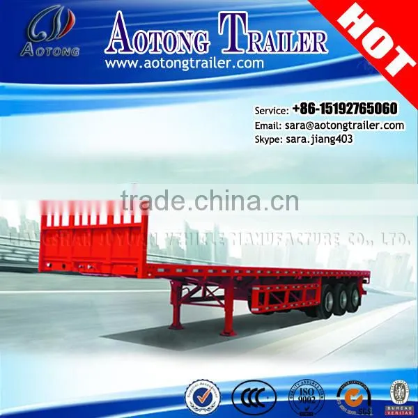 2016 Top Ranking 2-3Axles 20-40ft Trailer /Container Semi Truck Platform Trailer Chassis for Exporting photo-4
