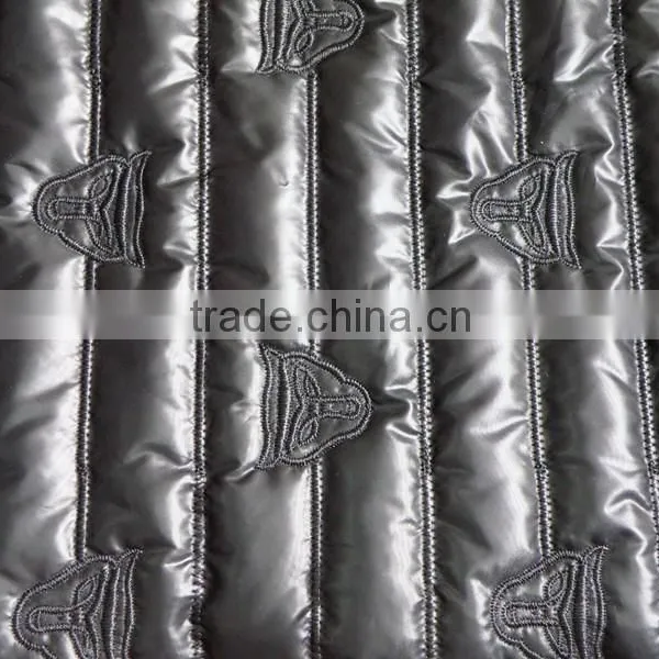 Fashion Polyester Stripe Padded Fabric With Quilting for Down Coats/jacket photo-2