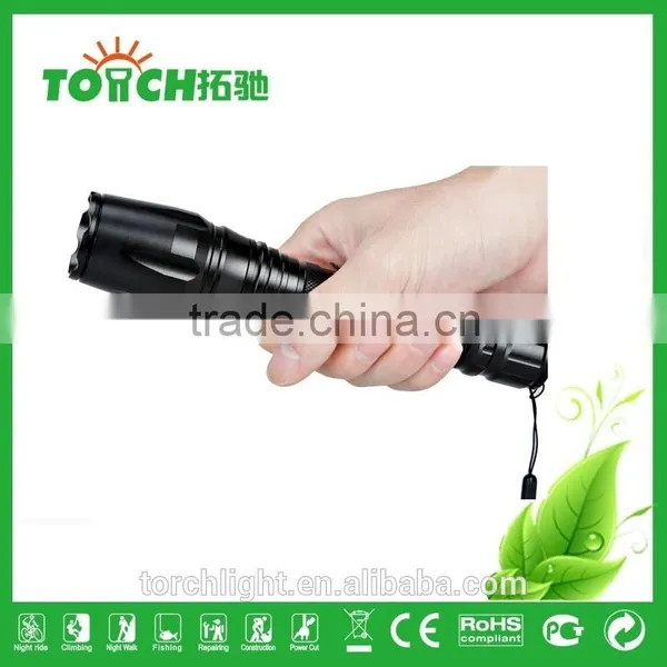 Bike Flashlight Professional Zoomable Emergency Flashlight High Power Super Waterproof Led Lamp by 2*18650 Battery With SOS Lamp photo-3