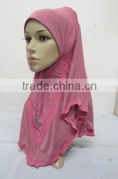 H266 New Style One Piece Hijab With Crystals photo-3