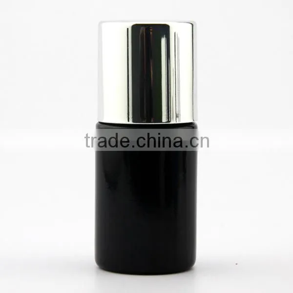 Black Gel Nail Polish Glass Bottle uv With Brush and Cap photo-3