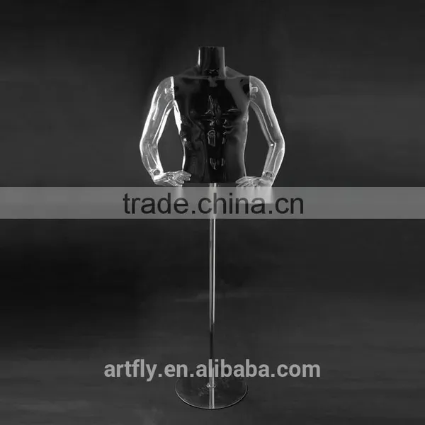 High Gloss White and Transparent Unbreakable Plastic Mannequin photo-4