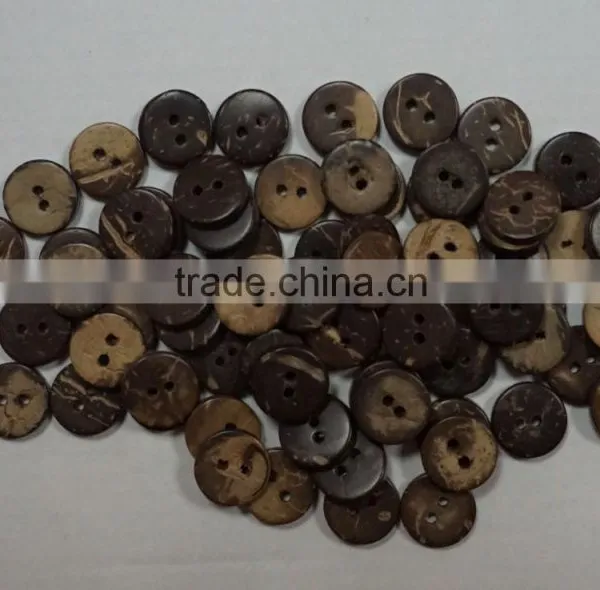 Fashionable Coconut Shell Button Size 26L photo-2