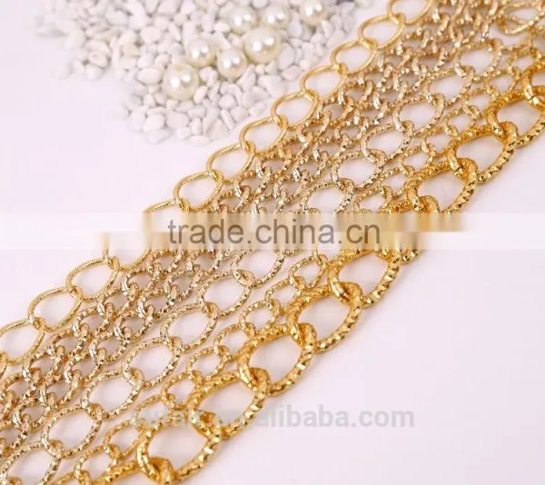 Anodized Aluminum Chain Factory Direct Latest Technology Sell Multi-Surface Grinding Embossed Handbag Chains