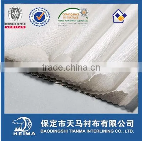 Warp Knitting Weft Insert Garment Interlining for Men's Fashion