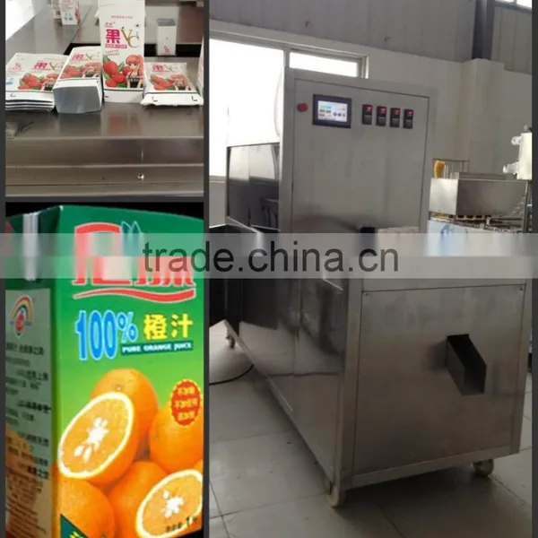 250ml Juice Carton Box Filling Sealing Packing Machine Factory