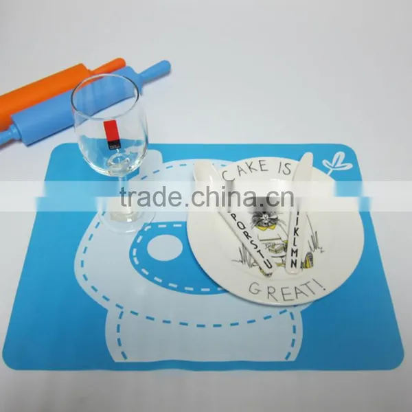 Custom Silicone Baby Placemat One-piece Silicone Placemat photo-2