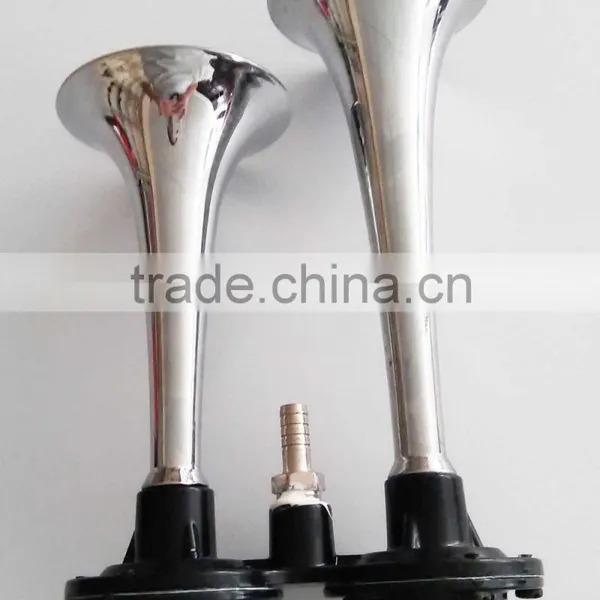 Chrome 2,3 Pipes Music Air Horn ,Three Round Horn photo-2