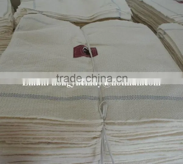 Super Water and Oil Absorbent White Color 100%cotton Floor Wiping Cloth photo-2