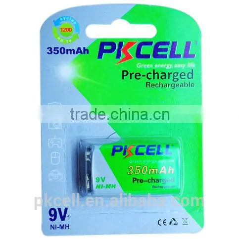 High Capacity Power Battery of 9v 350mAh Ni-mh Rechargeable Battery Supplier's Choice