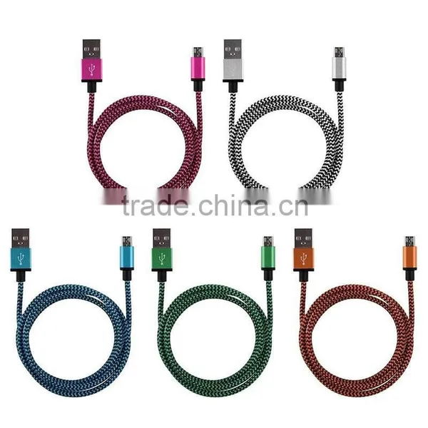 Braided Nylon Woven USB For Samsung Data Cable photo-4
