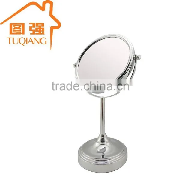 Small Round Desktop Standing Cosmetic Mirror photo-4