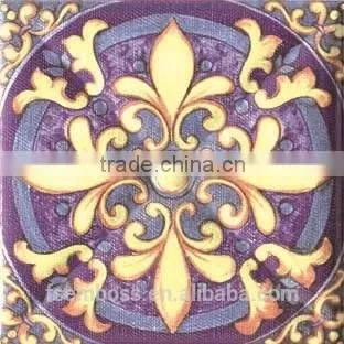 Inkjet Ceramic Relief Decor Border/listello Macthing Wall Tile Length 150*150mm photo-3