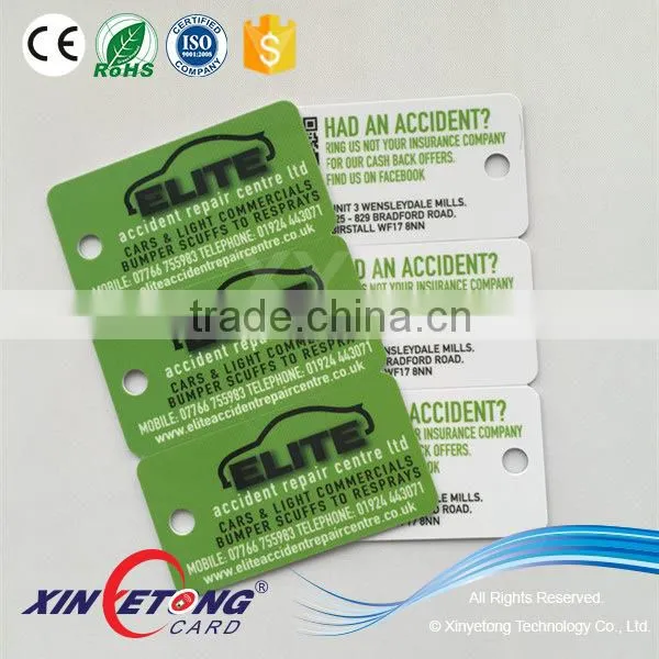 Plastic PVC Card Printed 3 UP Loyalty Card Key Tags photo-3