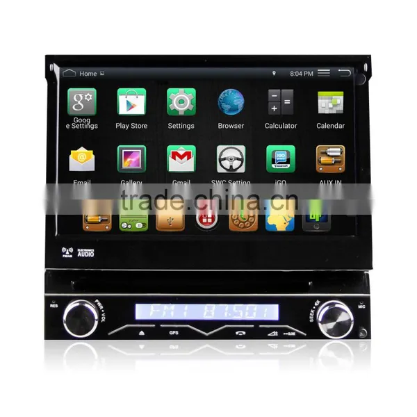 Winmark 7 Inch One Din Car DVD Player Stereo With Android 4.4 Quad Core Wifi 3G GPS Bluetooth Digital TV Port Universal