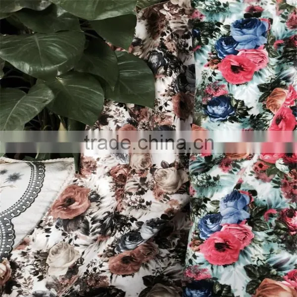 Velboa Fleece Printed Velvet With Burnout Design photo-2