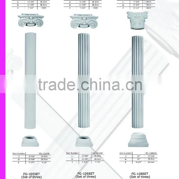 2016 High Quality Good Price Beautiful Polystyrene Crown Roman Columns Molds photo-4