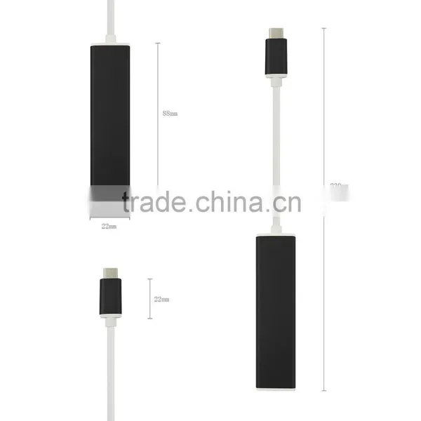 USB 3.1 Type c to Ethernet Micro Usb 2.0 Hub RTL5401 photo-3