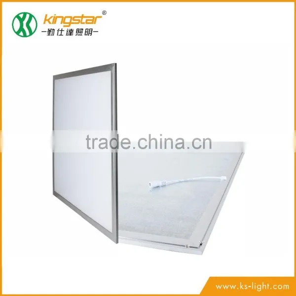 Elegant Appearance SMD4014 Silver Frame Square Screwless 600*600 Ultra Thin Led Light Panel Super Bright Light Led Panel