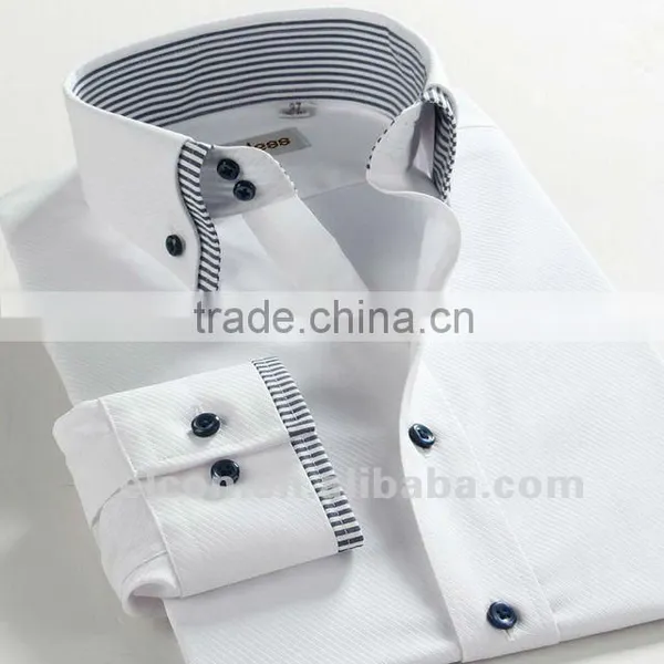 Latest Design Long Sleeve 100% Cotton Casual Style Fashion Men's Dress Shirt photo-2