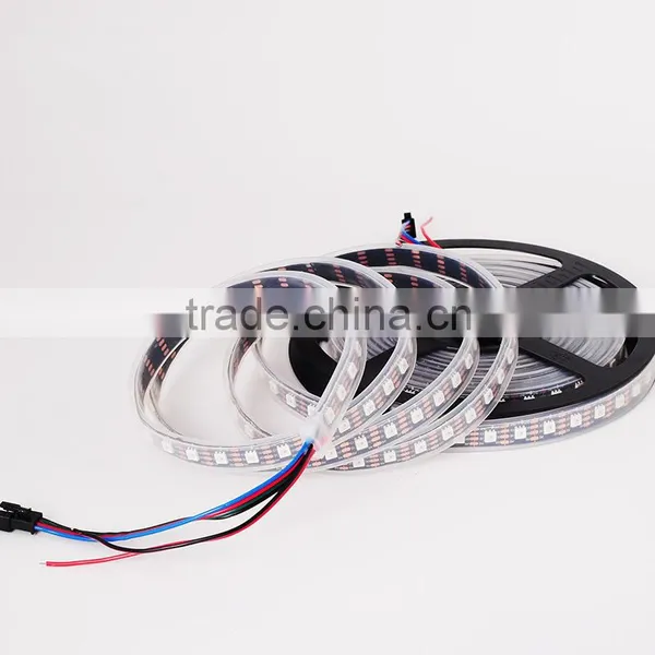 4m DC5V IP65 WS2812B Led Digital Strip,60pcs WS2812B/M With 60pixels;57.6W;BLACK Pcb;waterproof in photo-6