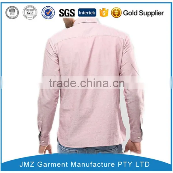 OEM Premium Oxford Shirt in Pink With Long Sleeves photo-2