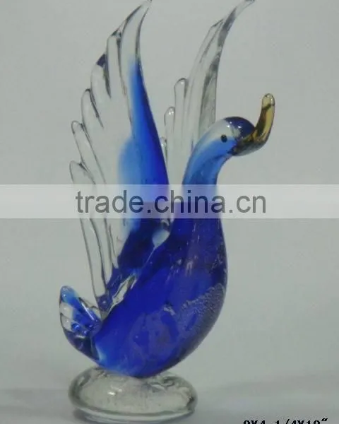 Handmade Colorful Glass Swan photo-2