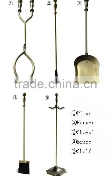 Champagne Gold Fireplace Tool
