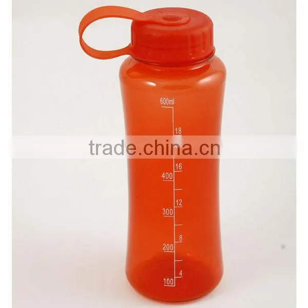 600ml Wholesale Red Plastic PCTG Bottle