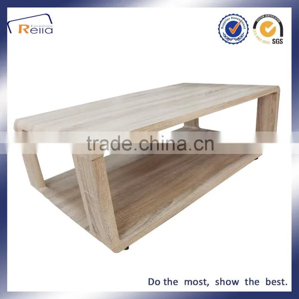 Good Quality Living Room Furniture MDF Coffee Table With Wheels photo-4