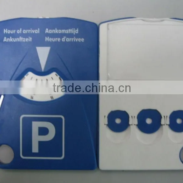 Best-selling plastic blue Parking disc