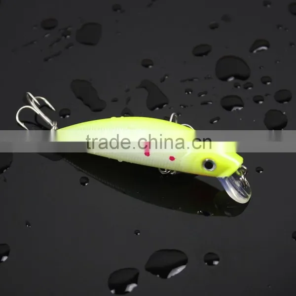 5pcs 8g / 7cm Luminous Minnow Fishing Hard Lures Crankbait Treble Hooks Set With Box photo-6
