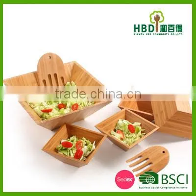Hot New Products for 2016 Natural Eco-friendly Vegetable Bamboo Salad Bowl, Wood Bamboo Salad Bowl,kitchen Salad Bowl Wholesale photo-3