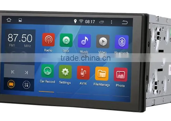 Android 4.4.4 Stereo Unversal Car GPS of 2 DIN 101mm*176mm 7 Inch Navi Radio Headunit Navi Free Map 1024*600 Screen 1.6G CPU