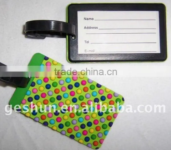 rectangular shaped luggage tag