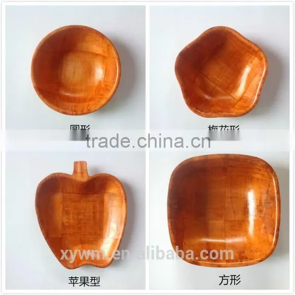 American Woven Woodenware Round Shape Salad Bowl