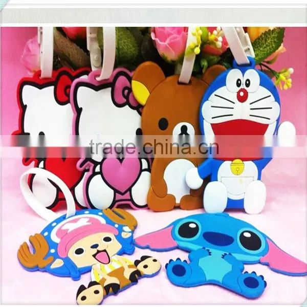 Hogift 2015 New Cartoon Soft PVC Luggage Tag/promotion Luggage Tag/custom Luggage Tag photo-3