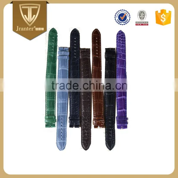 Mens 18mm Width Crocodile Leather Watch Band photo-5