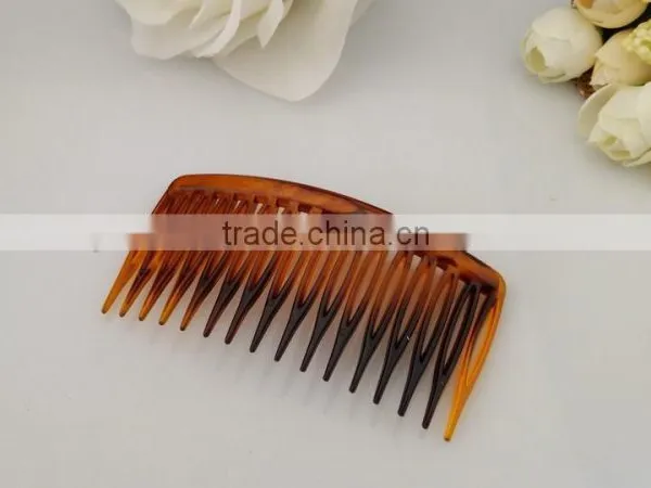 French Twist Hair Combs Injectable Dermal Filler Hair Comb Glossy Wide Golden Teeth Hair Combs Bobby Pins French Twist Comb