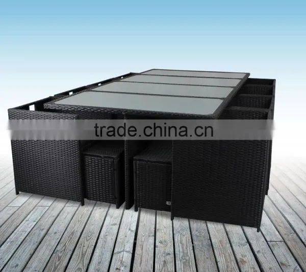 Outdoor Poly Rattan Furniture Cube Set, Vietnam High Quality Poly Rattan photo-2