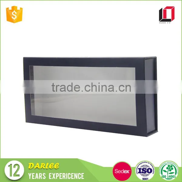 China Manufacturer Custom Logo Printed Magnetic Closure Gift Packaging Box With Clear Lid photo-5