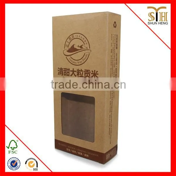 Crop Kragt Paper Packaging Box With Pet Window
