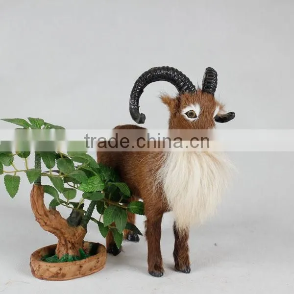 Plastic Sculpture Homemade Soft Toy Plush Goat Decorations photo-5