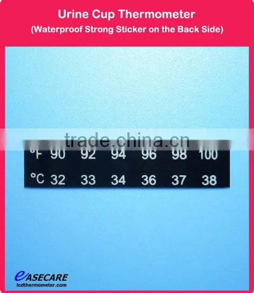 Urine Cup Thermometer With Waterproof Strong Adhesive Sticker, Specimen Collection Cup Thermometer photo-2