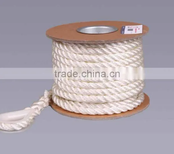 ISO Standard 3 Strand Hard Polypropylene Mooring Rope photo-2