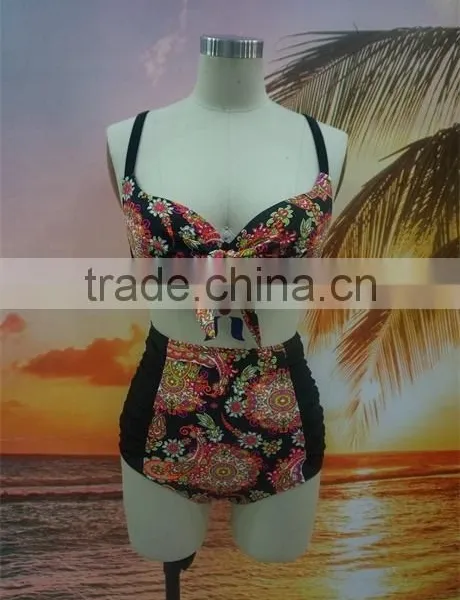 Wholesale 2016 High Waist Swimsuit Swimwear Women Bikini photo-5