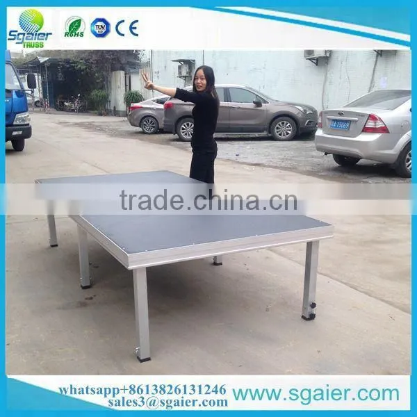 1.22m by 2.44m Portable Simple Stage With 6 Square Legs photo-5