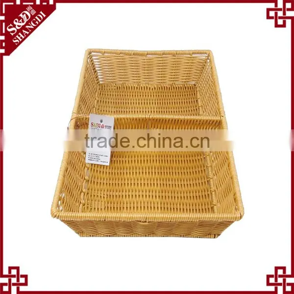 SGS Testing Top Quality Weaving Washable Rattan Divide Fast Food Basket photo-6